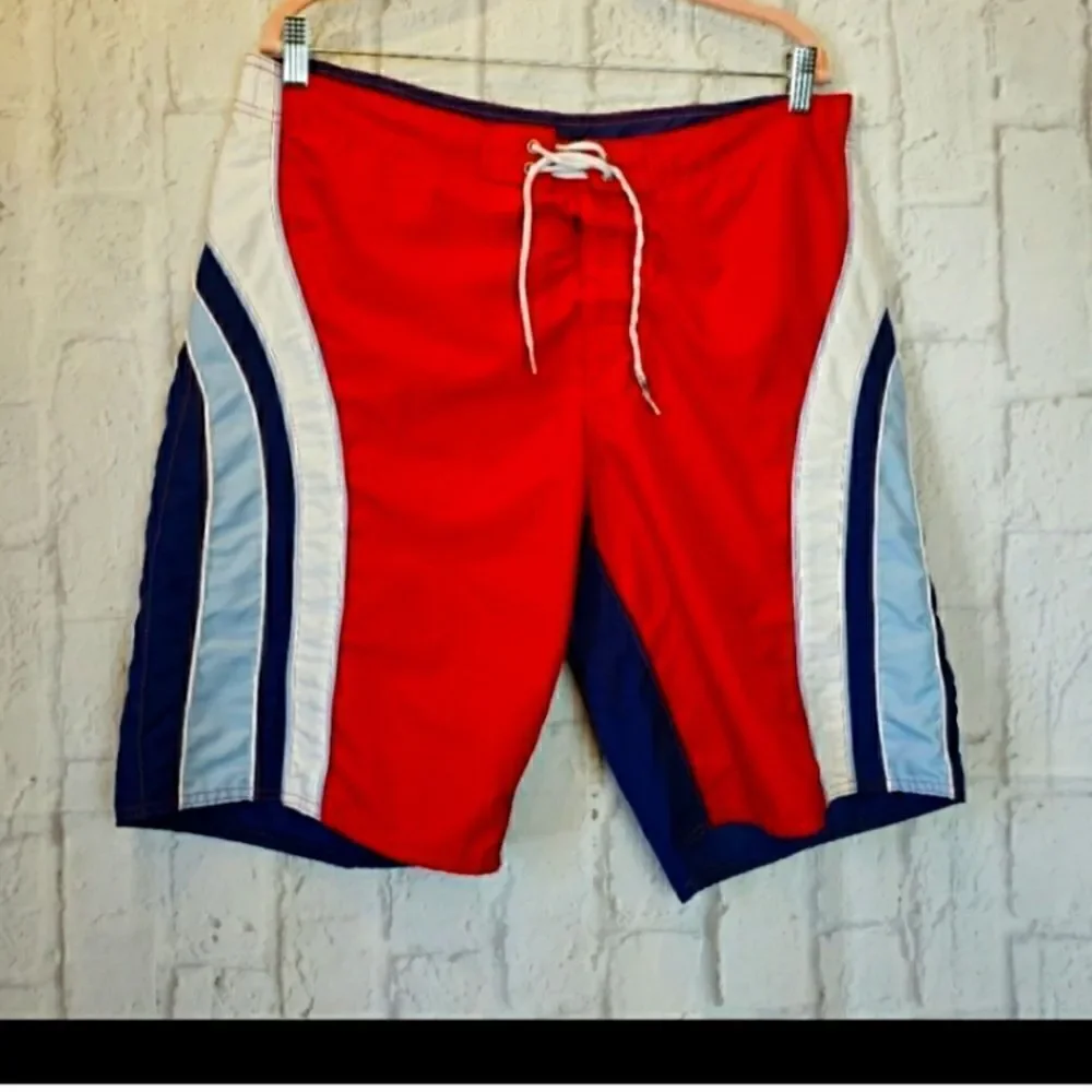 TOMMY HILFIGER Classic Swim Trunks Board Shorts Large